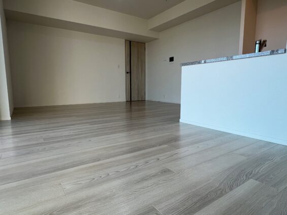 千葉市フロアコーティング施工事例 施工後|千葉県千葉市 ご新築マンション S様邸 コーティングハウス セラミックガラスフロアコーティング施工済み