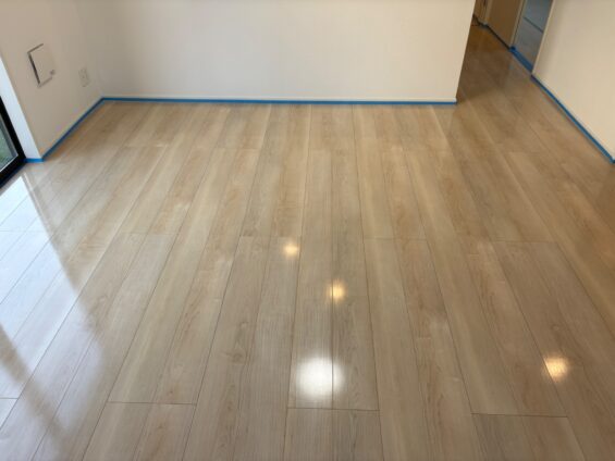 福岡市フロアコーティング施工事例 施工後｜福岡県福岡市 ご新築戸建て L様邸 コーティングハウス シリコンフロアコーティング施工済み