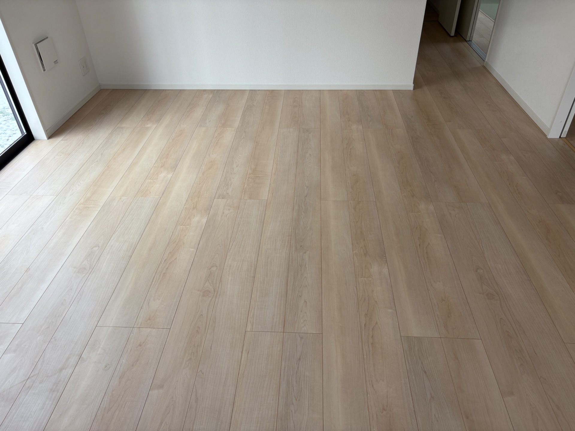 coatinghouse-fukuoka-fukuoka-shinchikukodate-before フロアコーティング施工事例 施工前|福岡県福岡市 ご新築戸建て L様邸の床の状態