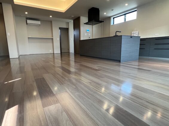 海老名フロアコーティング施工事例 施工後|神奈川県海老名市 ご新築戸建て H様邸 コーティングハウス セラミックガラスフロアコーティング施工済み