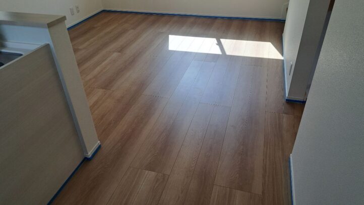 【施工前】東京都大田区 ご新築戸建て Ｓ様邸 シリコンフロアコーティング施工事例 施工前の状態