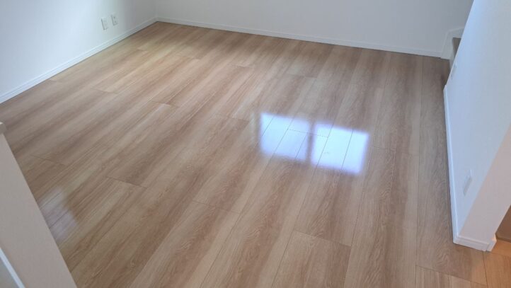 【施工後】東京都大田区 ご新築戸建て Ｓ様邸 シリコンフロアコーティング施工事例 コーティングハウス シリコンフロアコーティング施工済み