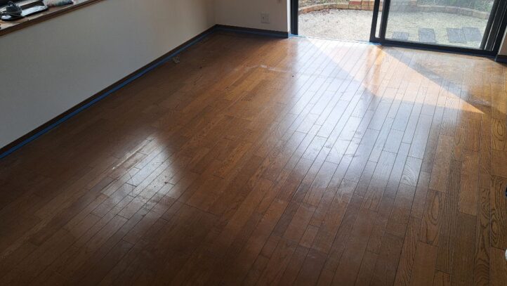 【施工前】千葉県八千代市 ご入居中戸建て Ｕ様邸 シリコンフロアコーティング施工事例 施工前の状態