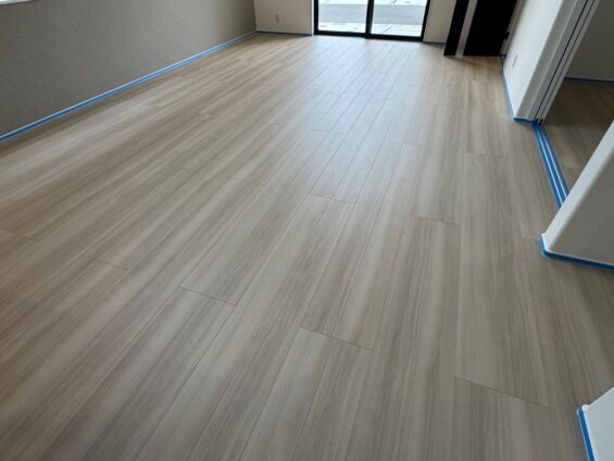 【施工前】千葉県八街市 ご新築戸建て Ｎ様邸 シリコンフロアコーティング施工事例 施工前の状態