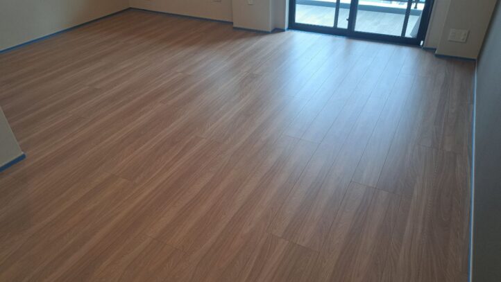 【施工前】埼玉県草加市 ご新築マンション Y様邸 セラミックガラスフロアコーティング施工事例 施工前の状態