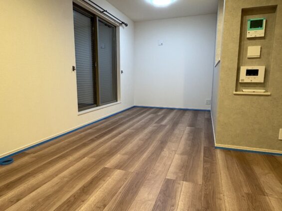 【施工前】東京都江戸川区 ご新築戸建て Ｃ様邸 セラミックガラスフロアコーティング施工事例 施工前の状態