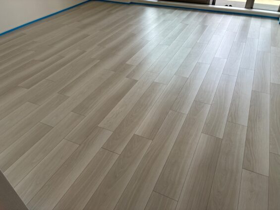 【施工前】東京都昭島市 玄関大理石(タイル)※室内側 Ｓ様邸 セラミックガラスフロアコーティング施工事例 施工前の状態