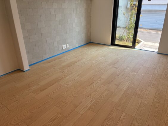 【施工前】埼玉県さいたま市 ご新築戸建て Ｎ様邸 セラミックガラスフロアコーティング施工事例 施工前の状態