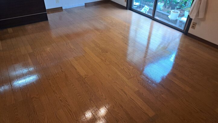 【施工後】埼玉県さいたま市 ご入居中戸建て Ｍ様邸 UVフロアコーティング施工事例 コーティングハウス UVフロアコーティング施工済み