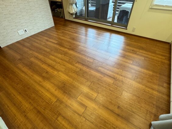 【施工後】千葉県市川市 ご入居中戸建て Ｋ様邸 ワンニャンすべらん施工事例 コーティングハウス ワンニャンすべらん施工済み