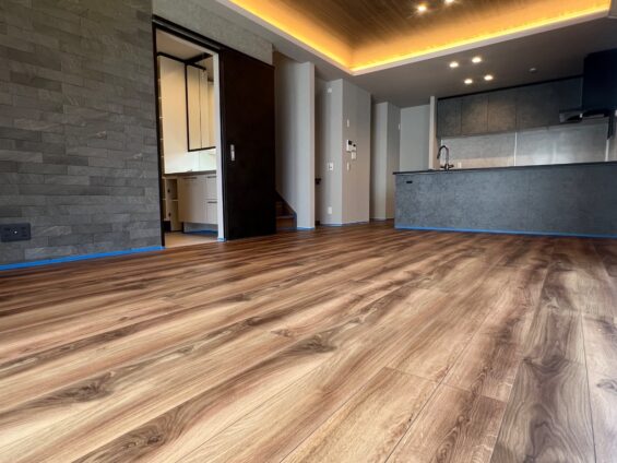 【施工前】東京都中野区 ご新築戸建て Ｋ様邸 ガラスフロアコーティング施工事例 施工前の状態
