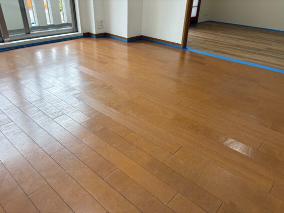 【施工前】東京都練馬区 中古マンション Ｉ様邸 ガラスフロアコーティング施工事例 施工前の状態