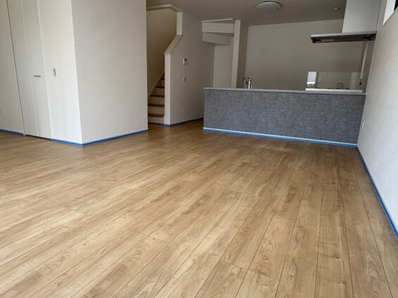 【施工前】埼玉県草加市 ご新築戸建て Ｙ様邸 ガラスフロアコーティング施工事例 施工前の状態