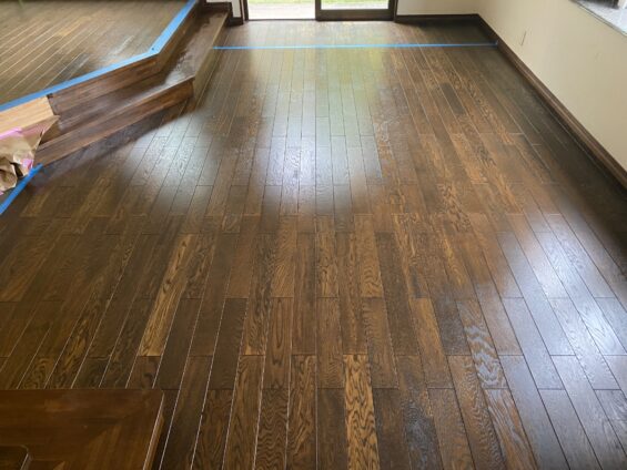 【施工後】神奈川県鎌倉市 中古戸建て Ｈ様邸 ガラスフロアコーティング施工事例 コーティングハウス ガラスフロアコーティング施工済み