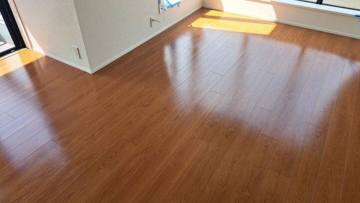 【施工後】東京都台東区 中古マンション Ｎ様邸 ガラスフロアコーティング施工事例 コーティングハウス ガラスフロアコーティング施工済み