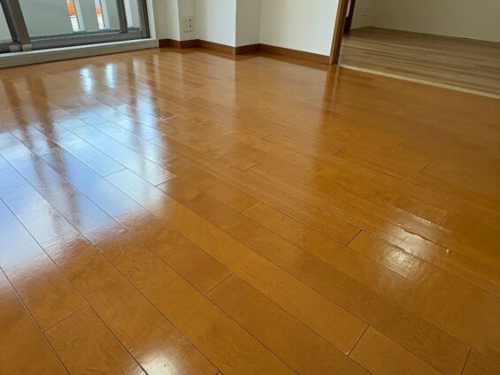 【施工後】東京都練馬区 中古マンション Ｉ様邸 ガラスフロアコーティング施工事例 コーティングハウス ガラスフロアコーティング施工済み