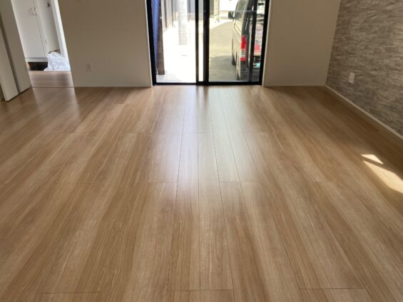 【施工後】東京都稲城市 ご新築戸建て Ｈ様邸 ガラスフロアコーティング施工事例 コーティングハウス ガラスフロアコーティング施工済み