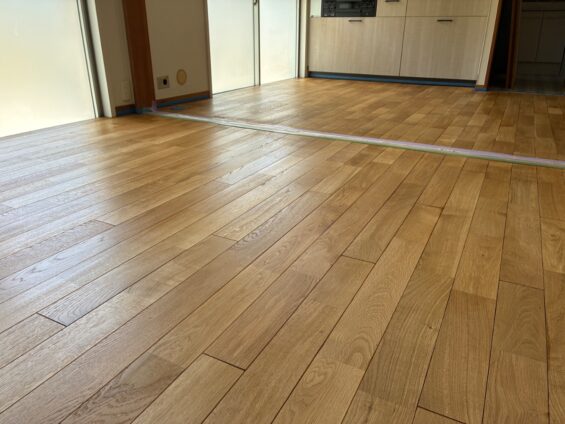 【施工後】東京都八王子市 中古マンション Ｃ様邸 フロアサンディング施工事例 コーティングハウス フロアサンディング施工済み