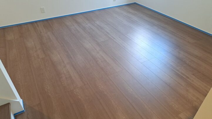 【施工前】神奈川県川崎市 ご新築戸建て Ｈ様邸 シリコンフロアコーティング施工事例 施工前の状態