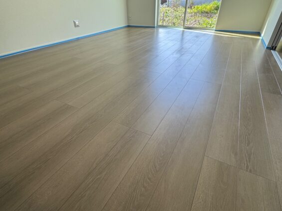 【施工前】栃木県宇都宮市 ご新築戸建て Ｌ様邸 シリコンフロアコーティング施工事例 施工前の状態