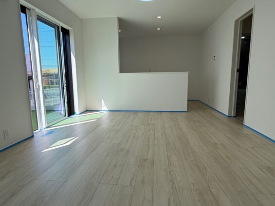 【施工前】栃木県下野市 ご新築戸建て Ｌ様邸 シリコンフロアコーティング施工事例 施工前の状態