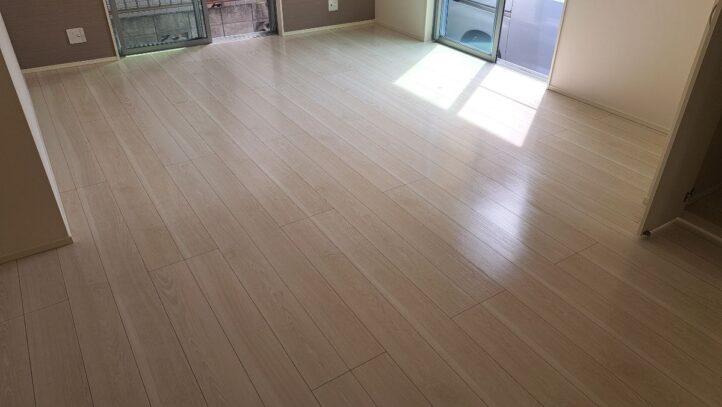 【施工後】埼玉県草加市 ご入居中戸建て Ｓ様邸 セラミックガラスフロアコーティング施工事例 コーティングハウス セラミックガラスフロアコーティング施工済み