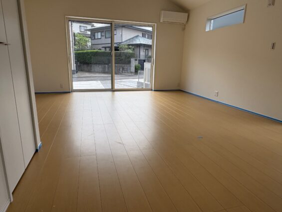 【施工前】千葉県佐倉市 ご新築戸建て Ｎ様邸 セラミックガラスフロアコーティング施工事例 施工前の状態