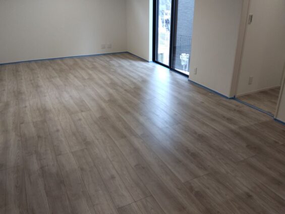 【施工前】千葉県松戸市 ご新築戸建て Ｔ様邸 セラミックガラスフロアコーティング施工事例 施工前の状態