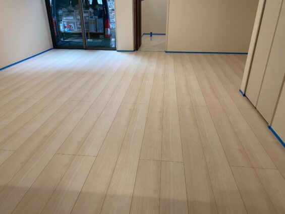 【施工前】千葉県船橋市 ご新築戸建て Ｓ様邸 セラミックガラスフロアコーティング施工事例 施工前の状態