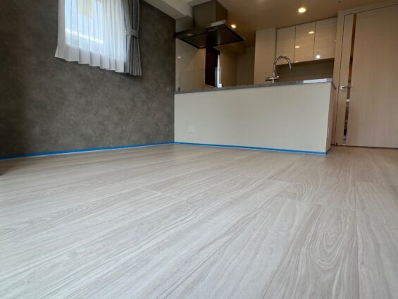 【施工前】東京都台東区 ご新築マンション M様邸 セラミックガラスフロアコーティング施工事例 施工前の状態
