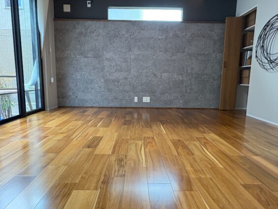 【施工後】東京都練馬区 ご新築戸建て Ｗ様邸 セラミックガラスフロアコーティング施工事例 コーティングハウス セラミックガラスフロアコーティング施工済み