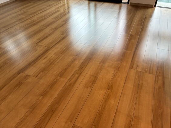 【施工後】群馬県高崎市 ご新築マンション Ｓ様邸 セラミックガラスフロアコーティング施工事例 コーティングハウス セラミックガラスフロアコーティング施工済み