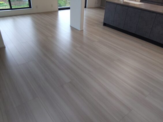 【施工後】千葉県千葉市 ご新築戸建て N様邸 セラミックガラスフロアコーティング施工事例 コーティングハウス セラミックガラスフロアコーティング施工済み