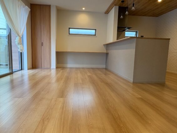 【施工後】埼玉県日高市 ご新築戸建て Ｉ様邸 セラミックガラスフロアコーティング施工事例 コーティングハウス セラミックガラスフロアコーティング施工済み