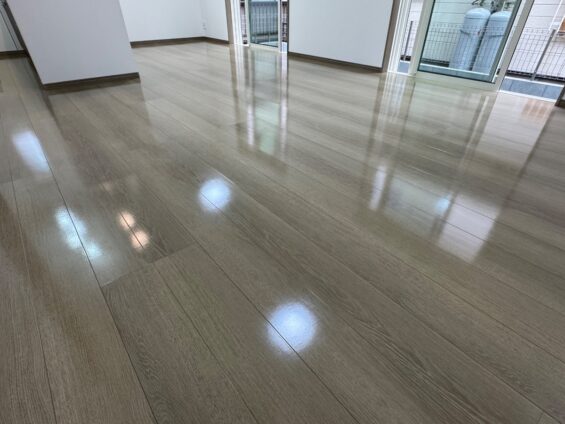 福岡市フロアコーティング施工事例 施工後｜福岡県福岡市 ご新築戸建て L様邸 コーティングハウス シリコンフロアコーティング施工済み