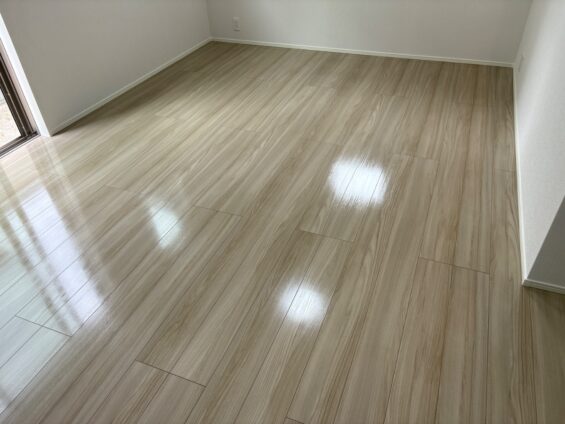福岡市フロアコーティング施工事例 施工後｜福岡県福岡市 ご新築戸建て L様邸 コーティングハウス シリコンフロアコーティング施工済み