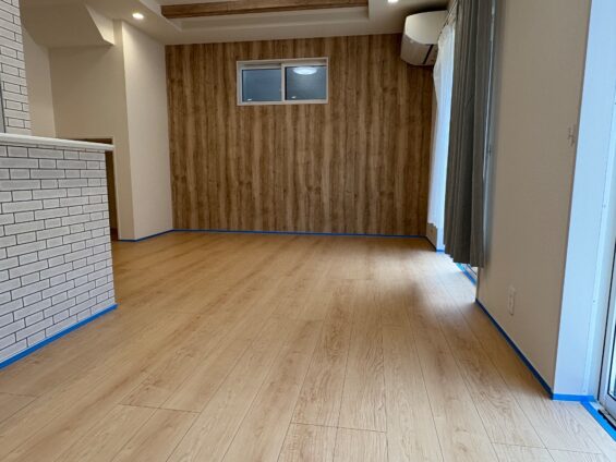 【施工前】東京都練馬区 ご新築戸建て Ｋ様邸 ガラスフロアコーティング施工事例 施工前の状態