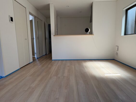 【施工前】栃木県鹿沼市 ご新築戸建て Ｌ様邸 シリコンフロアコーティング施工事例 施工前の状態
