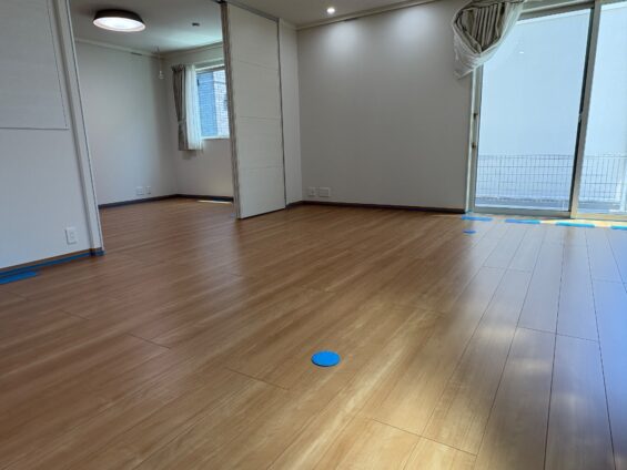【施工前】埼玉県久喜市 ご新築戸建て Ａ様邸 セラミックガラスフロアコーティング施工事例 施工前の状態