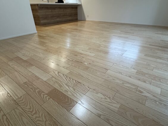 【施工後】埼玉県上尾市 ご新築戸建て Ｎ様邸 セラミックガラスフロアコーティング施工事例 コーティングハウス セラミックガラスフロアコーティング施工済み