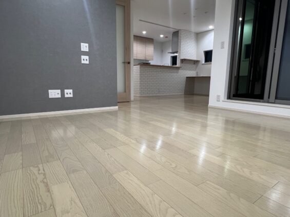 【施工後】千葉県柏市 中古戸建て Ｏ様邸 セラミックガラスフロアコーティング施工事例 コーティングハウス セラミックガラスフロアコーティング施工済み