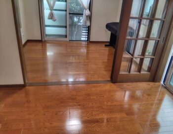 【施工後】東京都江戸川区 ご入居中戸建て Ｕ様邸 セラミックガラスフロアコーティング施工事例 コーティングハウス セラミックガラスフロアコーティング施工済み
