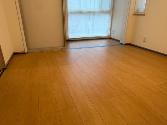 【施工前】埼玉県さいたま市 ご入居中戸建て Ｋ様邸 セラミックガラスフロアコーティング施工事例 施工前の状態