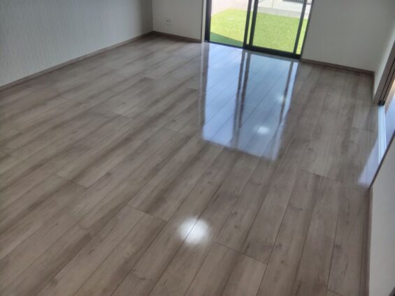 福岡市フロアコーティング施工事例 施工後|福岡県福岡市 ご新築戸建て L様邸 コーティングハウス シリコンフロアコーティング施工済み