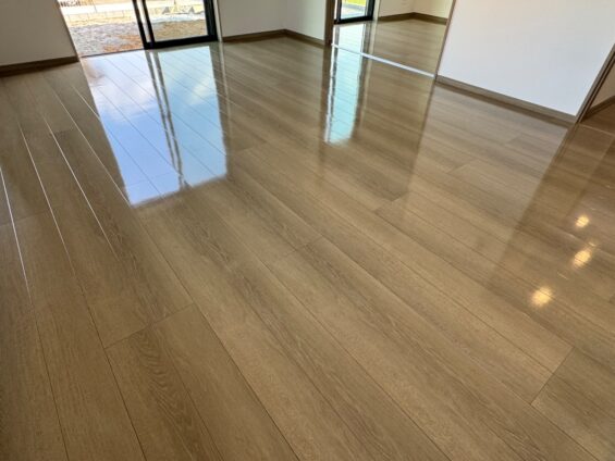 福岡市フロアコーティング施工事例 施工後|福岡県福岡市 ご新築戸建て L様邸 コーティングハウス シリコンフロアコーティング施工済み