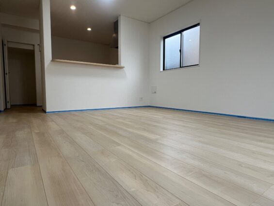 福岡市フロアコーティング施工事例 施工前|福岡県福岡市 ご新築戸建て L様邸の床の状態