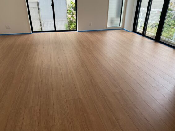 【施工前】神奈川県横浜市 ご新築戸建て Ｋ様邸 ガラスフロアコーティング施工事例 施工前の状態