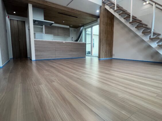 【施工前】千葉県流山市 ご新築戸建て Ｍ様邸 ガラスフロアコーティング施工事例 施工前の状態