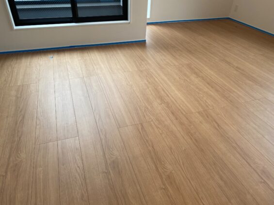 【施工前】神奈川県横浜市 ご新築戸建て K様邸 ガラスフロアコーティング施工事例 施工前の状態