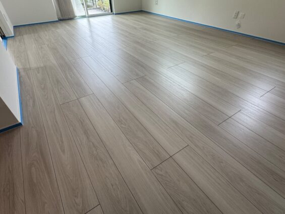 【施工前】千葉県流山市 ご新築戸建て Ｉ様邸 ガラスフロアコーティング施工事例 施工前の状態